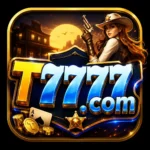 T7777.com gaming logo with blue and gold 7777 lettering