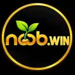 Noob.win game platform logo with leaf icon and website name.